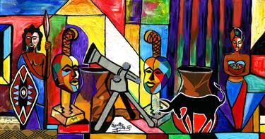Print of Abstract Culture Paintings by Everett Spruill