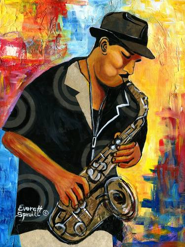 Original Music Paintings by Everett Spruill