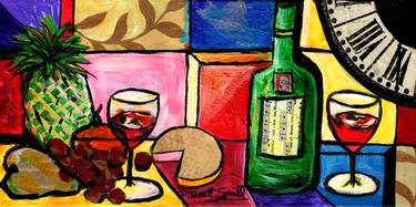 Still Life with Fruit and Wine #300 thumb