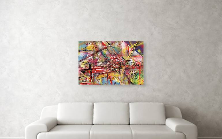 Original Abstract Painting by Everett Spruill