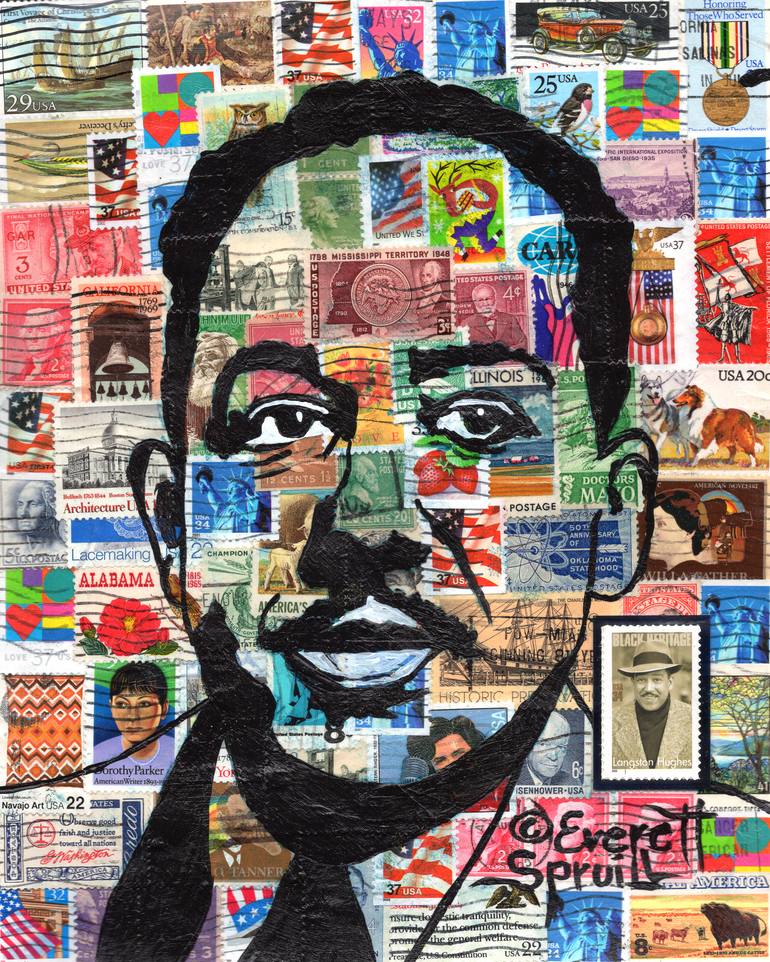 Langston Hughes Painting by Everett Spruill | Saatchi Art