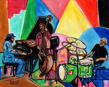 Original Abstract Music Paintings by Everett Spruill