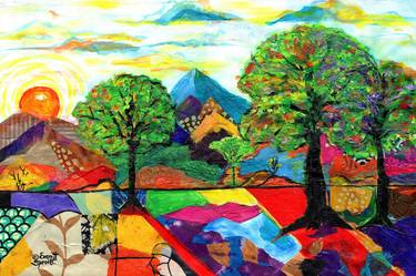Print of Landscape Collage by Everett Spruill
