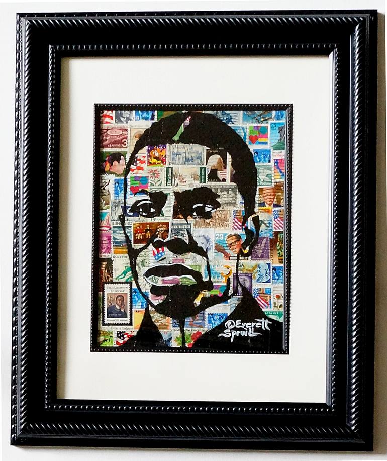 Original Figurative People Collage by Everett Spruill