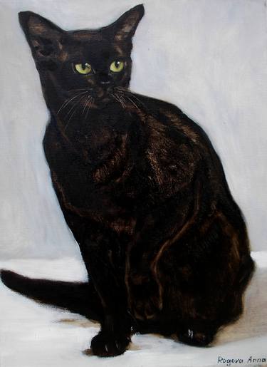 Print of Realism Cats Paintings by Anna Ro