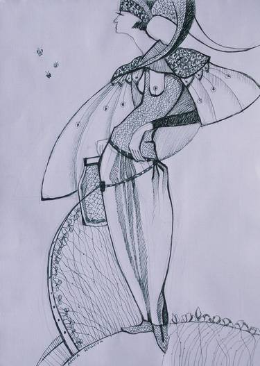 Print of Fashion Drawings by Anna Ro
