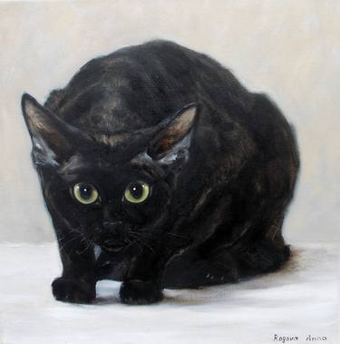 Print of Realism Cats Paintings by Anna Ro