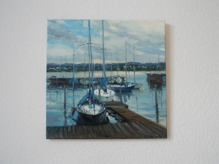 Original Impressionism Seascape Painting by Anna Ro