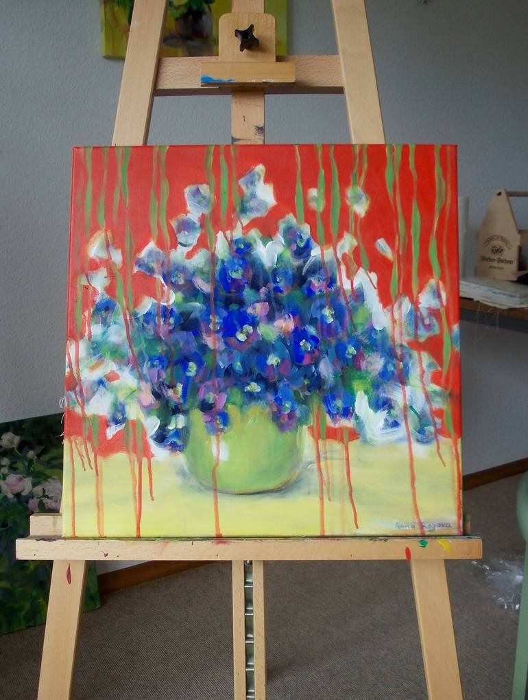 Original Impressionism Still Life Painting by Anna Ro