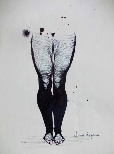 Print of Figurative Body Drawings by Anna Ro
