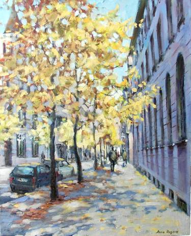 Original Impressionism Cities Paintings by Anna Ro