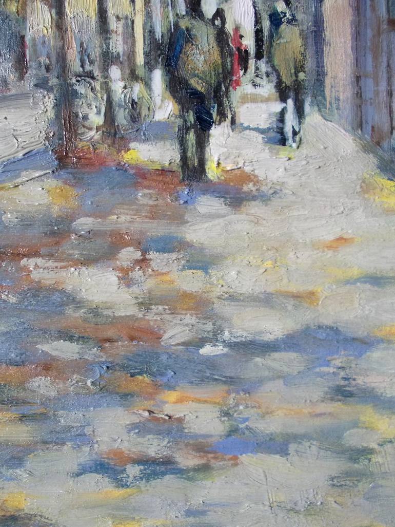 Original Impressionism Cities Painting by Anna Ro