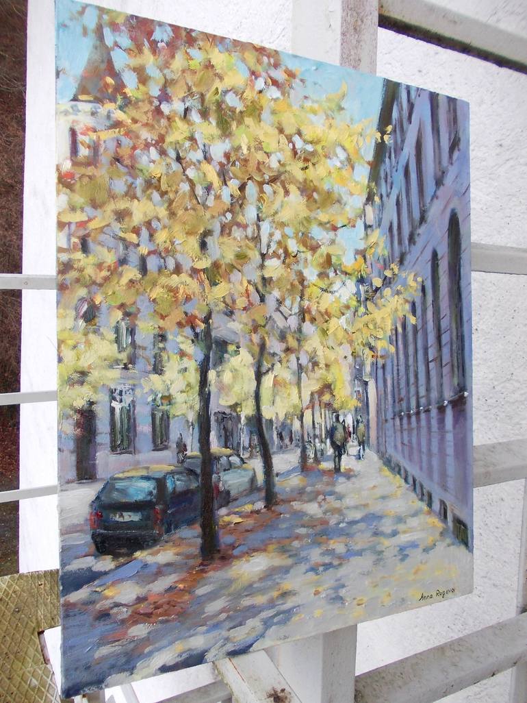 Original Impressionism Cities Painting by Anna Ro