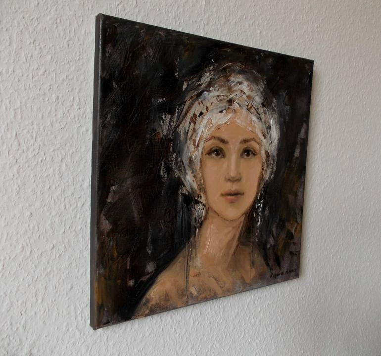 Original Expressionism People Painting by Anna Ro
