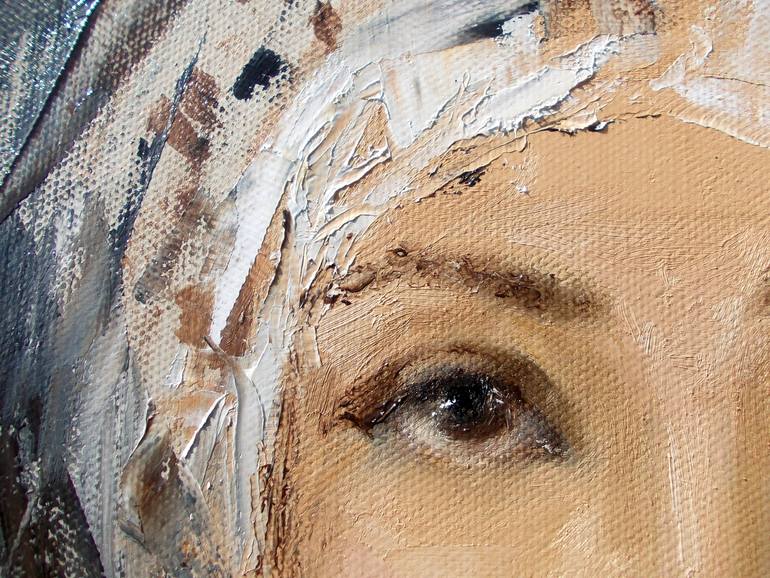 Original Expressionism People Painting by Anna Ro