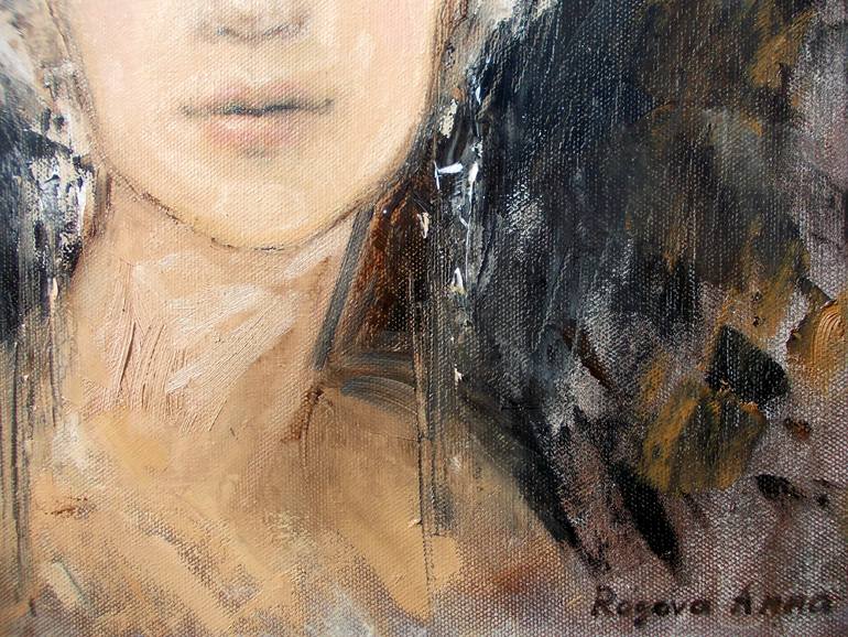 Original Expressionism People Painting by Anna Ro