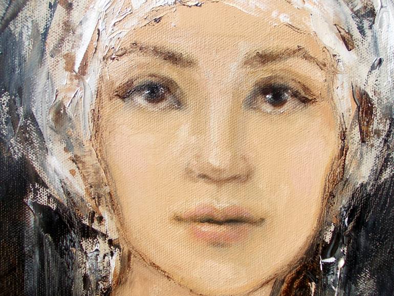 Original Expressionism People Painting by Anna Ro