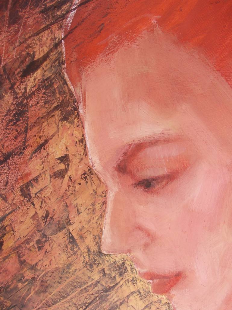 Original Expressionism Women Painting by Anna Ro