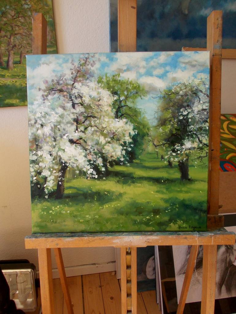 Original Impressionism Landscape Painting by Anna Ro