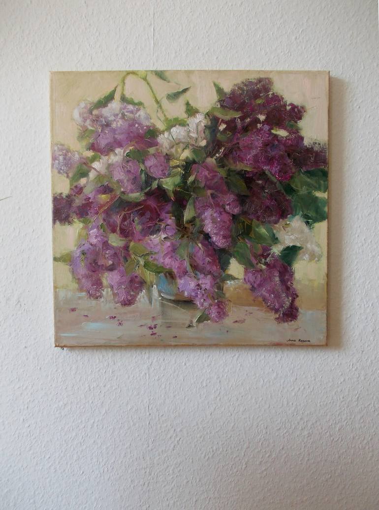 Original Expressionism Floral Painting by Anna Ro