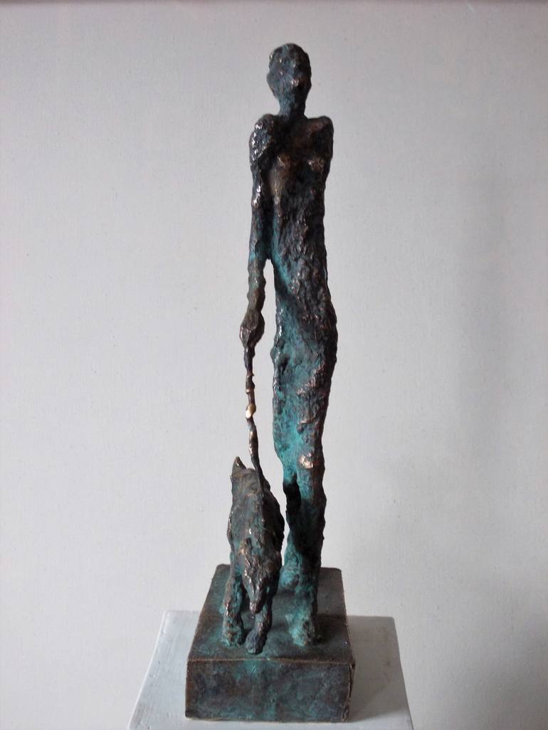 Original Abstract People Sculpture by Anna Ro