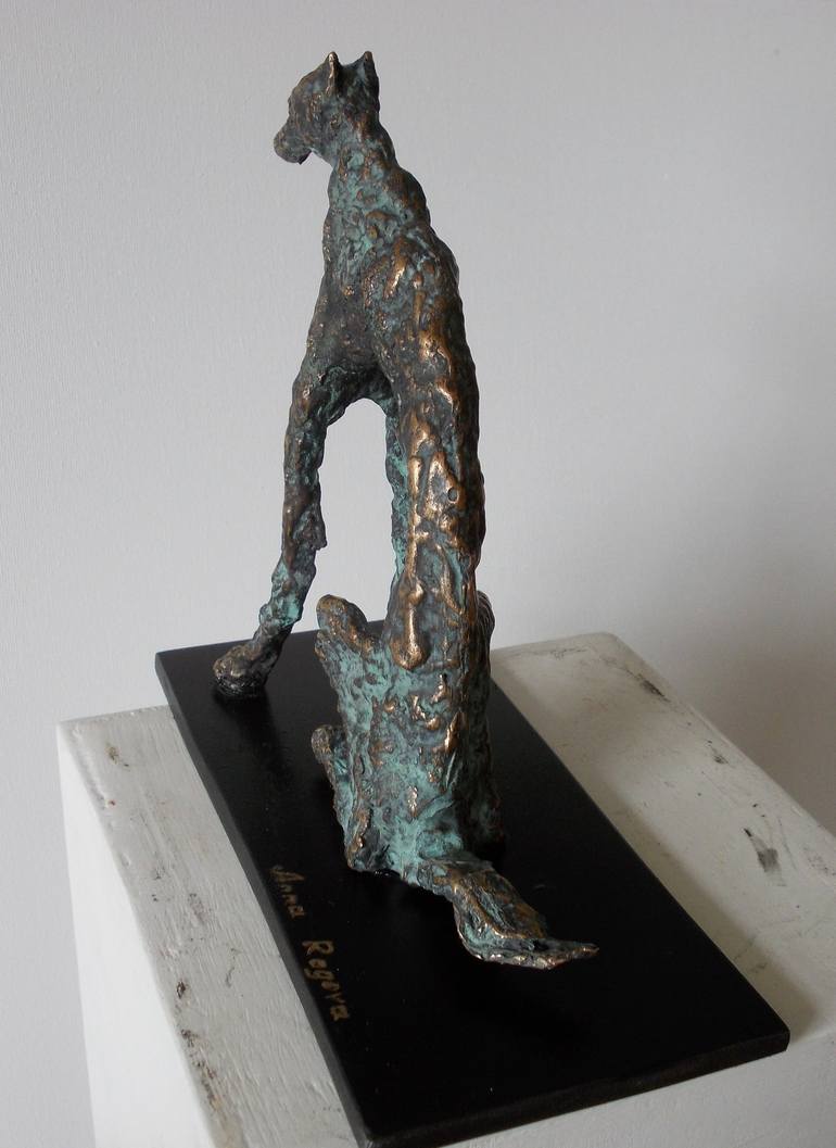 Original Figurative Dogs Sculpture by Anna Ro