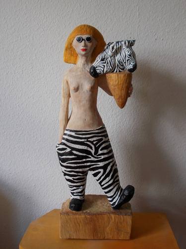 Original Figurative People Sculpture by Anna Ro