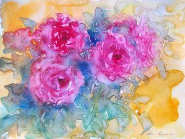 Print of Impressionism Floral Paintings by Anna Ro