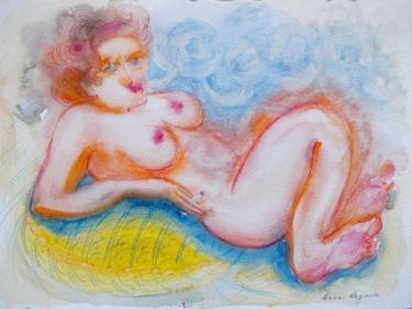 Print of Portraiture Nude Paintings by Anna Ro