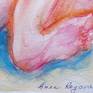 Smoking nude woman.
Original watercolor painting on paper. Figurative and impressionistic.
24 x 32 cm.
Unframed.
Signed on the front and back