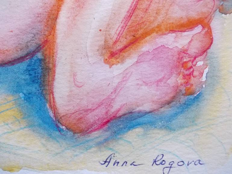 Original Expressionism Nude Painting by Anna Ro