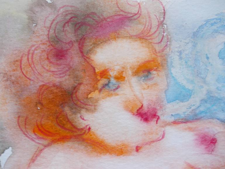 Original Expressionism Nude Painting by Anna Ro