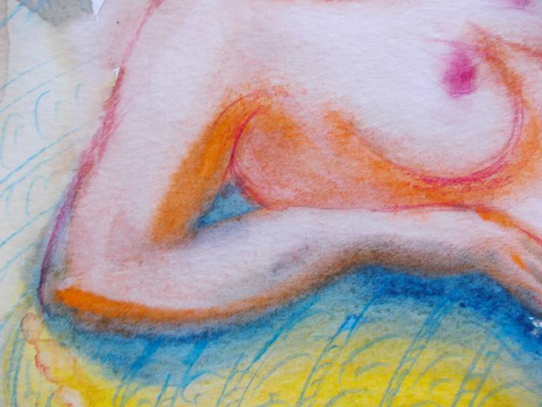 Original Expressionism Nude Painting by Anna Ro