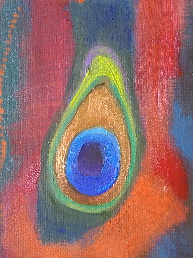 Original Art Deco Abstract Painting by Anna Ro