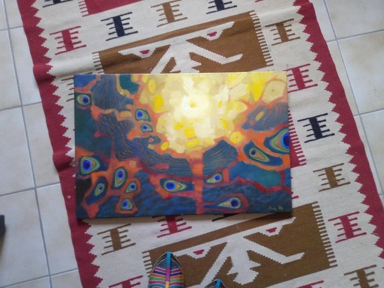 Original Art Deco Abstract Painting by Anna Ro