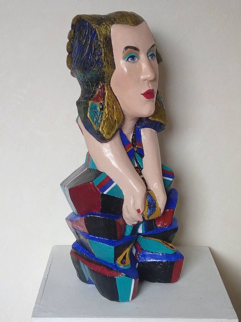 Original Figurative People Sculpture by Anna Ro