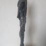 Mixed Media Sculpture on Steel, painted with oil paints, H 49 cm, weight 2,1 kg. Many materials are mixed in this sculpture, such as paper mache, concrete, metal etc..
This new work depicts an abstract figure of a modern man. I want to express a contemporary male nature.
Bronze imitation.
The sculpture is connected to a small pedestal.
Signed with Anna Ro