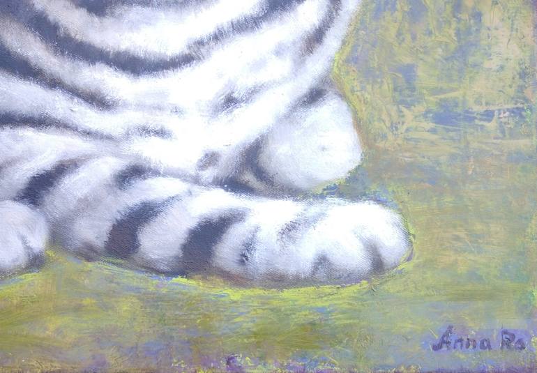Original Figurative Cats Painting by Anna Ro