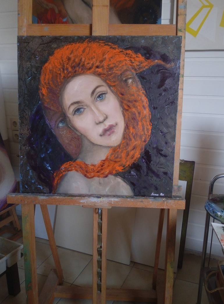Original Art Deco People Painting by Anna Ro