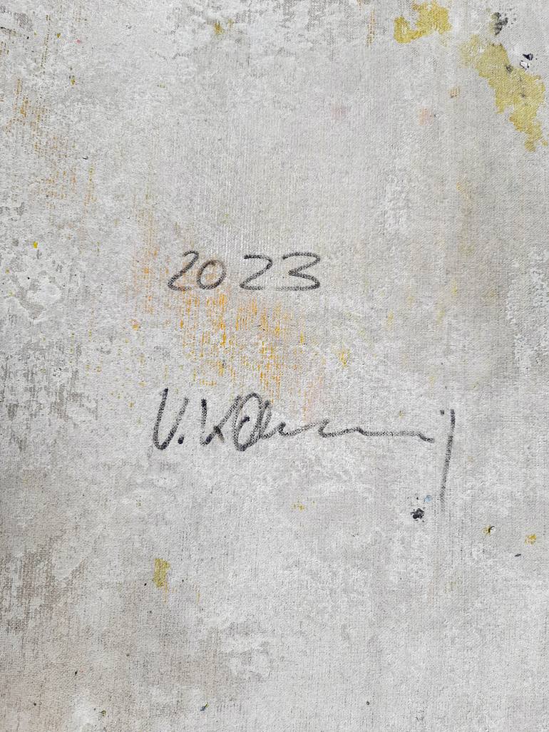 The Yellow And Blue Painting by Vera Komnig Saatchi Art