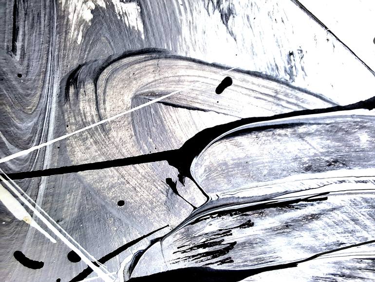 Original Abstract Expressionism Abstract Painting by Vera Komnig