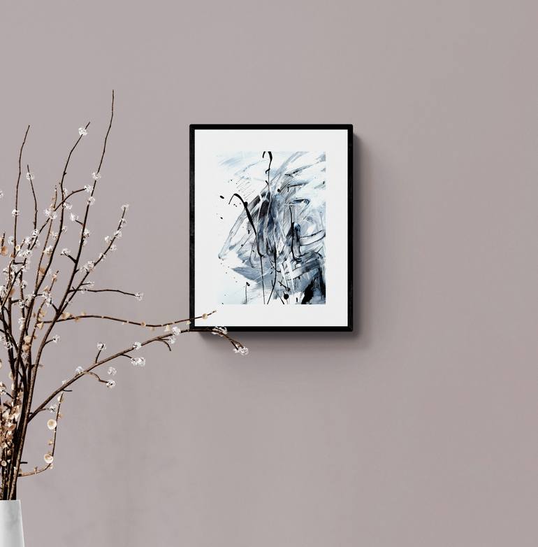 Original Abstract Expressionism Abstract Painting by Vera Komnig