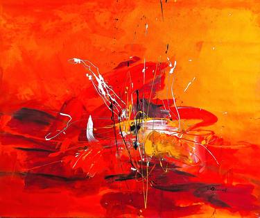 Original Abstract Expressionism Abstract Paintings by Vera Komnig