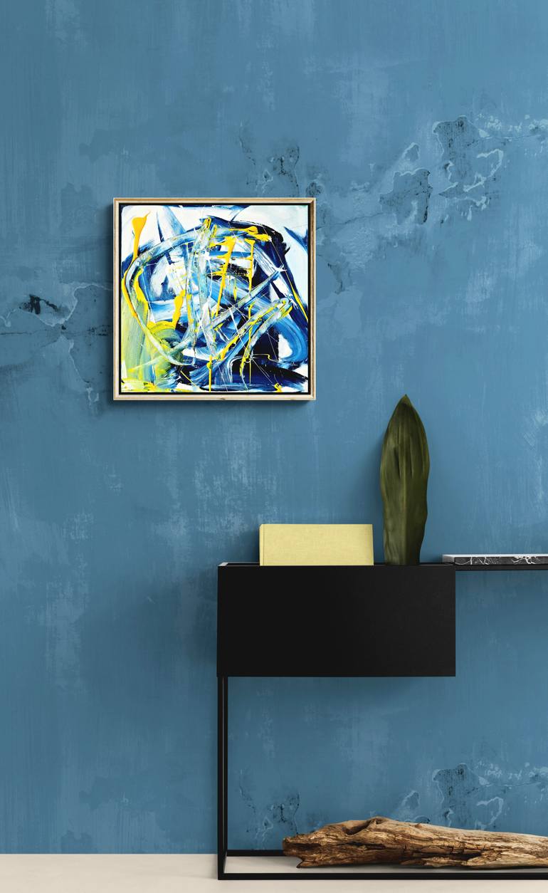 Original Abstract Expressionism Abstract Painting by Vera Komnig