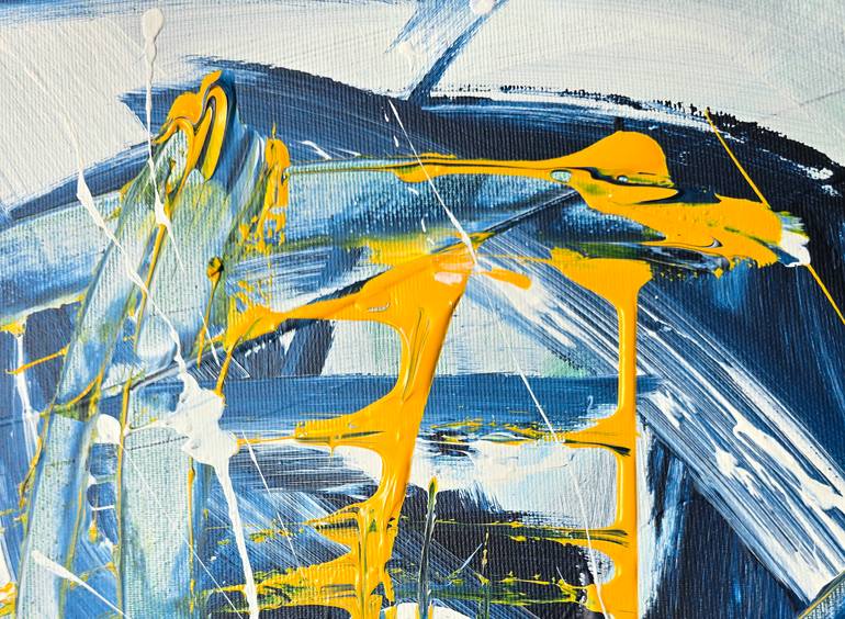 Original Abstract Expressionism Abstract Painting by Vera Komnig