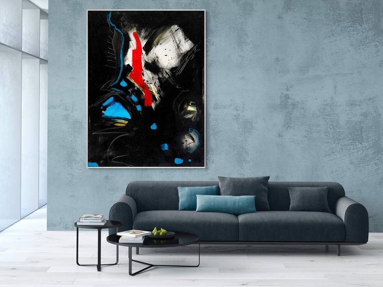 Original Abstract Expressionism Abstract Painting by Vera Komnig