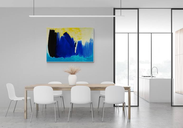 Original Abstract Expressionism Abstract Painting by Vera Komnig