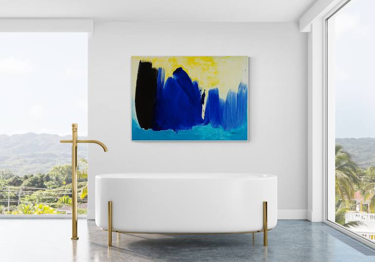 Original Abstract Expressionism Abstract Painting by Vera Komnig