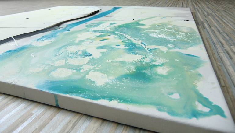 Original Abstract Expressionism Abstract Painting by Vera Komnig