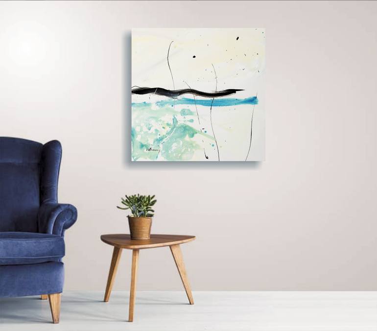 Original Abstract Expressionism Abstract Painting by Vera Komnig